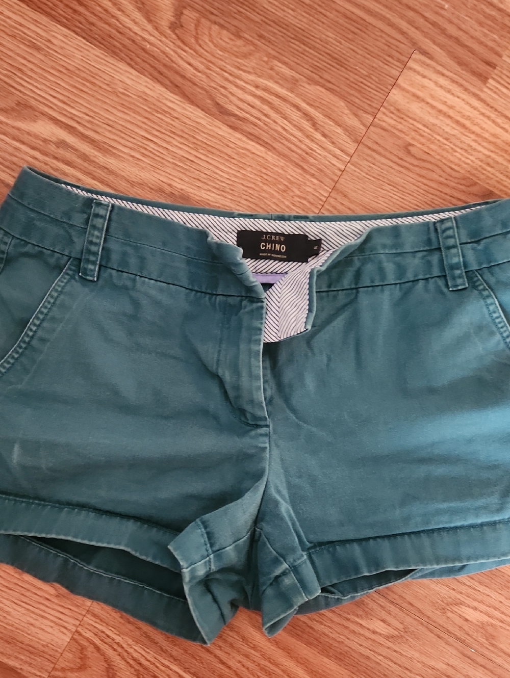 J. Crew Teal Chino Bermuda Shorts